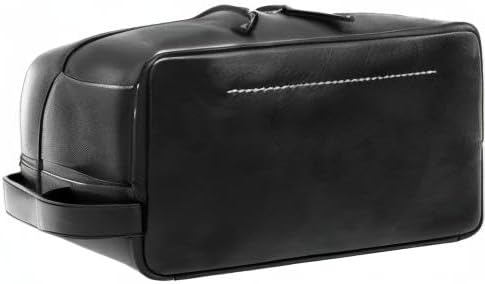 Fossil Men's Leather Travel Shave Dopp Kit