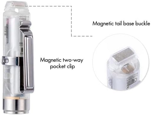 RovyVon Aurora A7 G4 Keychain Flashlight, USB C Rechargeable Max 650 High Lumen Flashlights Super Bright with EDC Small Size, 8 Mode, Glow Blue, Perfect for Gift Camping Emergencies Outdoor