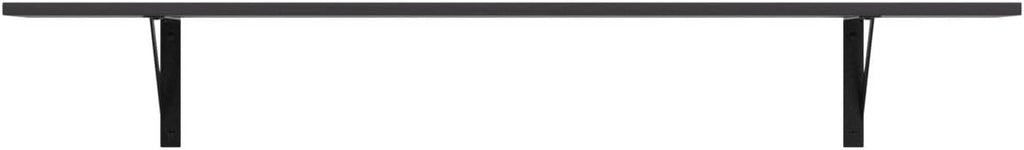 DINZI LVJ Long Wall Shelves, 47.3Inch Wall Mounted Shelves Set of 2, Extra Large Wall Storage Ledges with Sturdy Metal Brackets for Living Room, Bathroom, Bedroom, Kitchen, Espresso