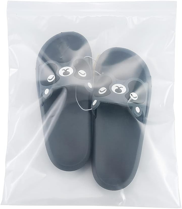 16" x 20" Large Thick 2.4 Mil Clear Zip Seal Lock Poly Bags Reclosable Plastic Bags Clothing T-Shirts Shoes Toys Snack Zipper Bag (30 Pack）