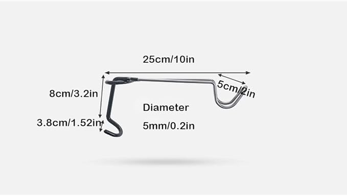 2Pack Camping Hook Hanger Stainless Steel lamp Hanger Stand Camping Lantern Hook Non-Slip Lamp Hanger