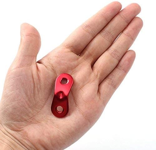 20 PCS Tent Rope Tensioner, Aluminum Guyline Cord Adjuster for Tent, Ultralight Strong Guy Lines Tensioner Tent Cord Tenord tensioner Camping Accessories