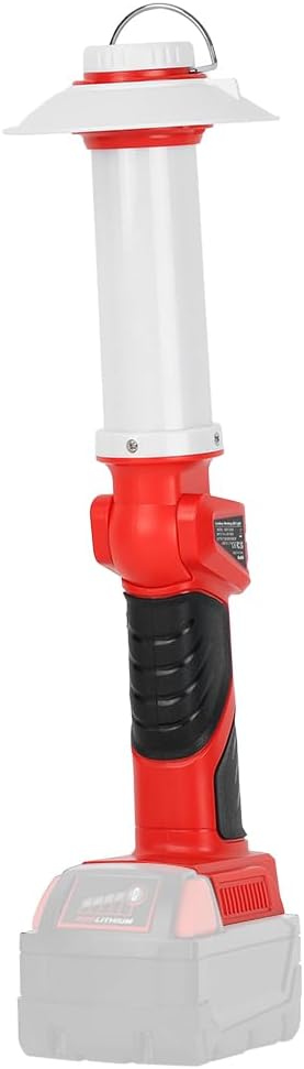 8W 800LM Lantern for Milwaukee 18V M18 Li-Ion Outdoor Portable Camping Lantern with Hook, USB Output, Emergency Light, Perfect for Camping, Hiking, and Outdoor Activities(Battery not Included)