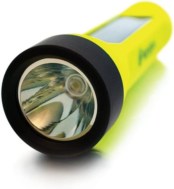 Journey 300 Solar LED Waterproof Flashlight with USB Phone Charger, Yellow