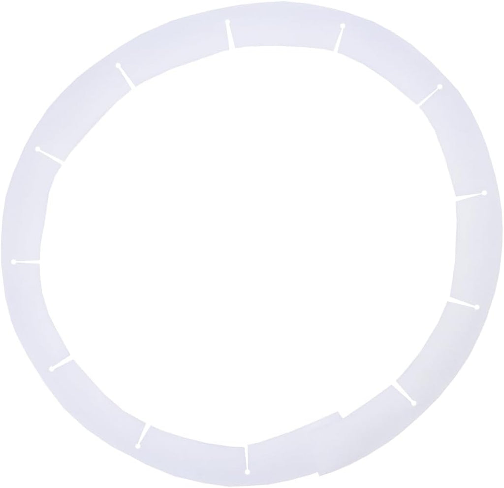 Adjustable Pie Crust Shields, Silicone Baking Protectors, Cover Ring Tools Fits 8-11.4 Inch Pies, Baking Pie Pizza Crust Shield Protector Cover for Edges ﻿ (Transparent)