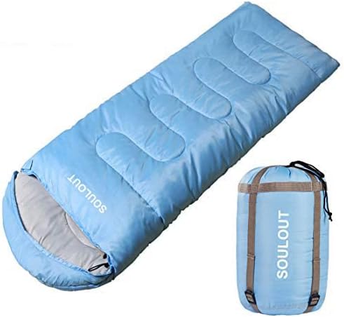 Sleeping Bag,3-4 Seasons Warm Cold Weather Lightweight, Portable, Waterproof Sleeping Bag with Compression Sack for Adults & Kids - Indoor & Outdoor: Camping, Backpacking, Hiking