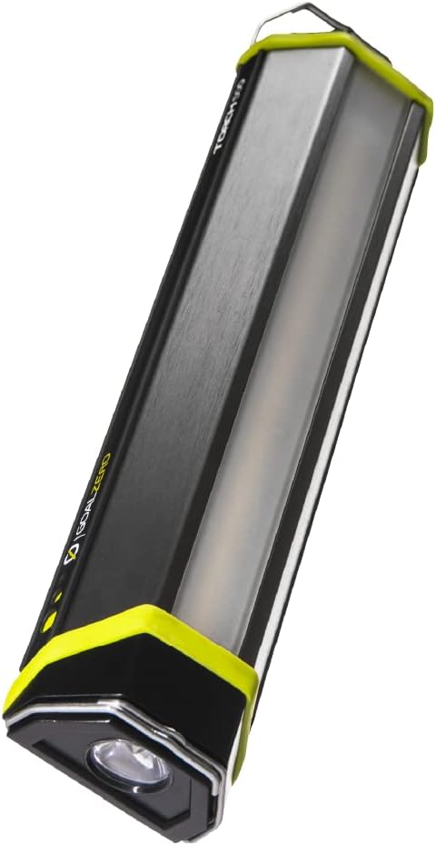 Goal Zero 500 Lumen Torch Light, Multi-Use Weatherproof LED Flashlight and Solar Lantern – Portable Rechargeable Spotlight and Floodlight with Built-In Solar Panel