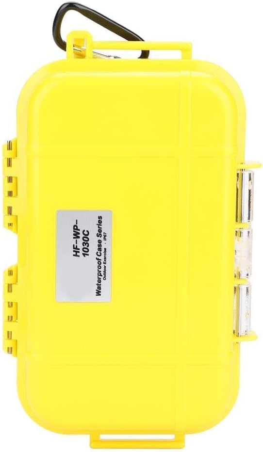 Dry Box Outdoor Waterproof Airtight Storage Case Hard Shell Wet Dry Box Carry Box Tackle Organization for Camping, Fishing