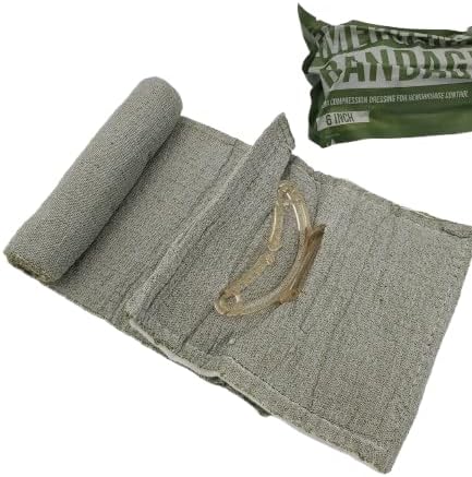 CareTac 6" Israeli-Style Emergency Trauma Compression Bandage – Elastic Pressure Wound Dressing, Sterile & Vacuum-Sealed for Bleed Control, Combat, Tactical First Aid Kit, Medical IFAK, & Military 4pk