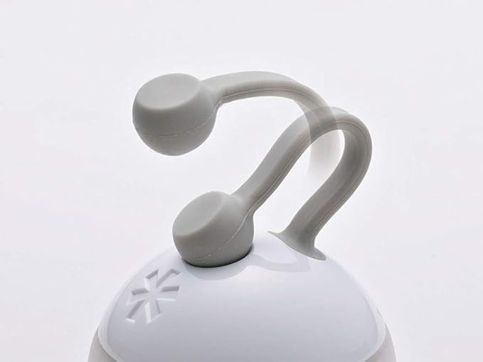 Snow Peak's Mini Hozuki Lantern, Snow, ES-041WH-US, Designed in Japan, Lifetime Product Guarantee, Lightweight, Compact for Camping or Backpacking, Camping Light