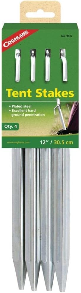 Coghlan's Steel Tent Stakes, 12-Inch