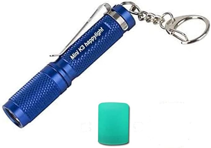 K3 Mini AAA Keychain Flashlight Small Bright Pocket Flashlight 150 Lumens 3 Modes,Multipurpose EDC Flashlight Hat lamp Camp Tablelamp Candle for Dog Walk Emergency Parents Kids Gift