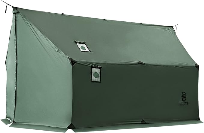 OneTigris TEGIMEN Hammock Hot Tent with Stove Jack - Spacious, Versatile Wall Tent with Snow Skirt - 3000mm Waterproof