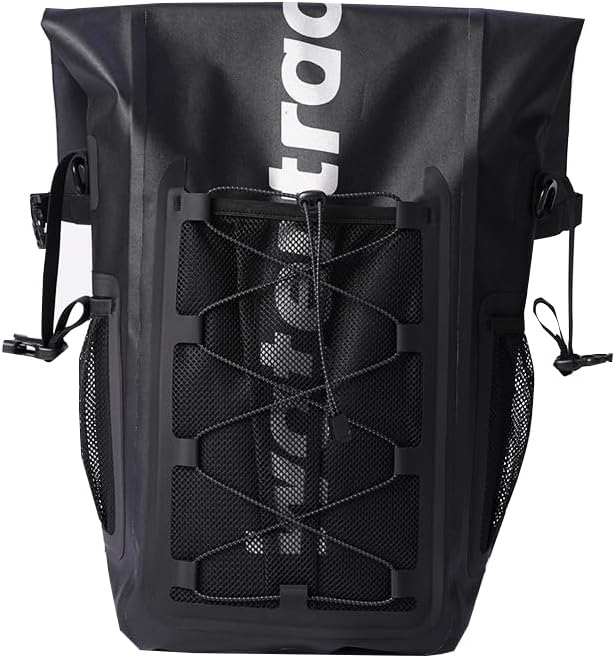 Waterproof Dry Bag for Kayaking, Surfing, Canyoning, Trekking, Camping, Water Sports, Rainproof (Black gray, 25)