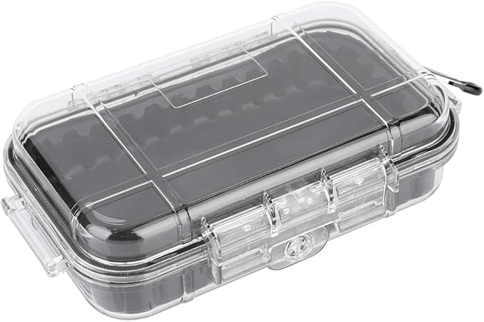 Dry Box Outdoor Waterproof Airtight Storage Case Hard Shell Wet Dry Box Carry Box Tackle Organization for Camping, Fishing