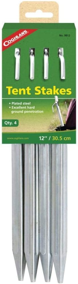 Coghlan's Steel Tent Stakes, 12-Inch