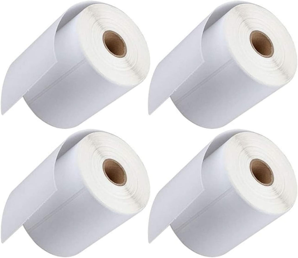 FungLam 4 Rolls 4x6 Direct Thermal Shipping Labels, 250 Labels Per Roll, 1" Core, Perforated, White Mailing Postage Shipping Label Compatible with Zebra 2844 ZP-450 ZP-500 ZP-505