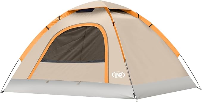 UNP Camping Tent 2/3/4/6 Person Dome Tent, Easy to Set Up for Camping, Lightweight Camping Tent, Portable Camping Tent for Outdoor and Backpacking Beaches