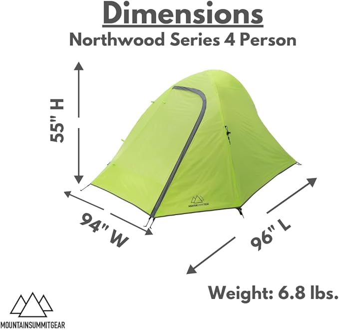 Northwood Series Backpacking Tent - Lightweight Camping Tent and Backpacking Tent with Water Resistant and Windproof Design (by Caddis Sports Inc.)