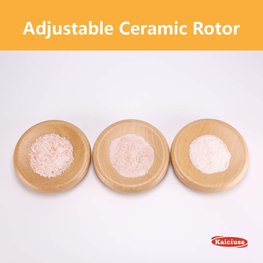 Salt Pepper Grinder Mill Arcylic,the Best Peppercorn Grinder with Adjustable Mill-Clear