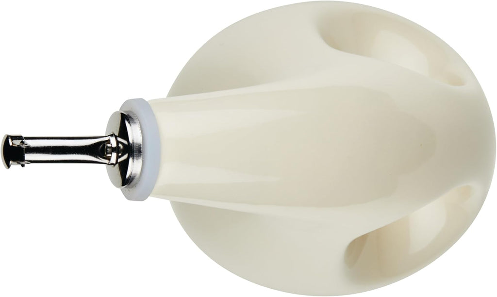 Rachael Ray Ceramics EVOO Oil and Vinegar Dispensing Bottle, 24 Ounce, Almond