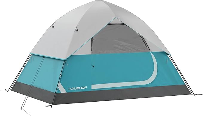 2/4-Person Family Dome Tent with Removable Rain-Fly, Easy Set Up Portable Camping Tent for Backpacking Hiking Backyard Outdoor, Green/Blue/2-person/4-person