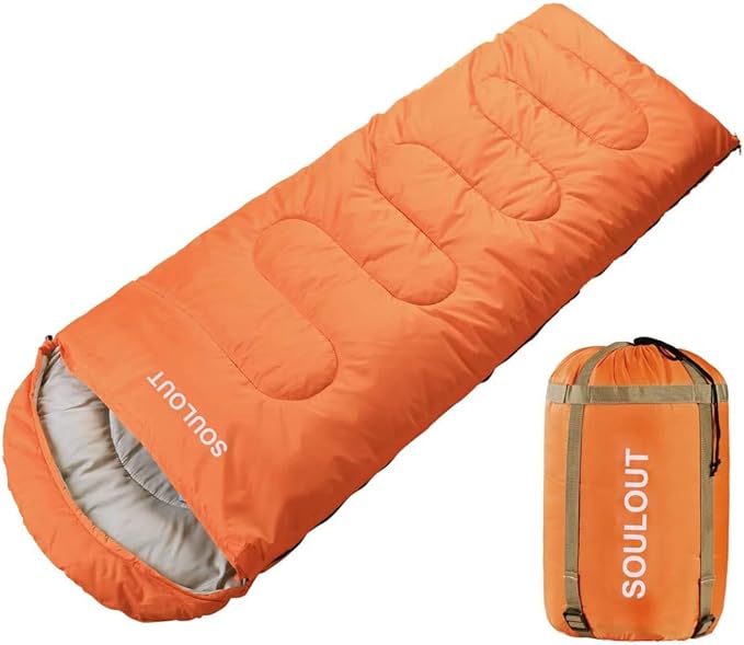 Sleeping Bag,3-4 Seasons Warm Cold Weather Lightweight, Portable, Waterproof Sleeping Bag with Compression Sack for Adults & Kids - Indoor & Outdoor: Camping, Backpacking, Hiking