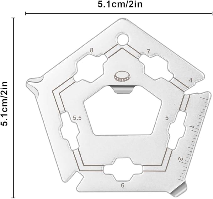 12 in 1 Keychain Multi-tool, Gifts for Men Boyfriend Dad, Father's Day Birthday Gifts, Mini EDC gadgets Tool Gear Bottle Opener for Camping Survival