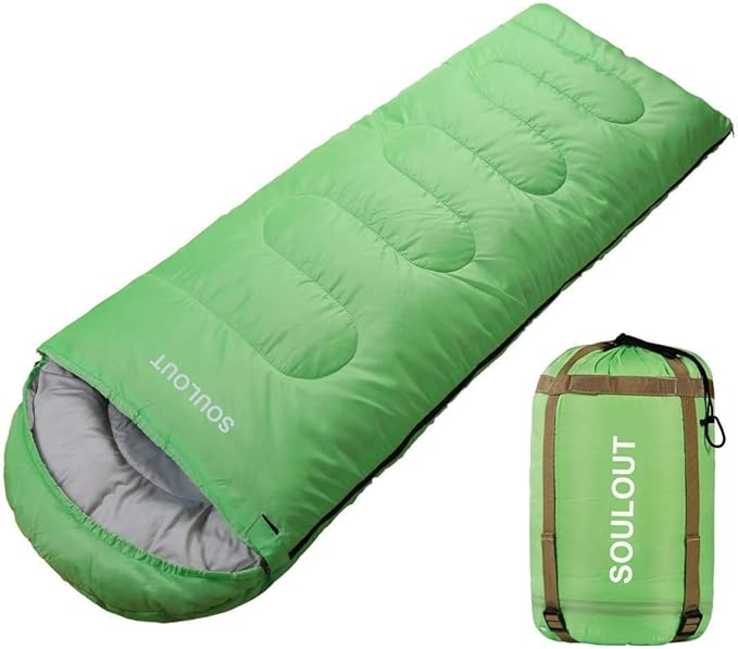 Sleeping Bag,3-4 Seasons Warm Cold Weather Lightweight, Portable, Waterproof Sleeping Bag with Compression Sack for Adults & Kids - Indoor & Outdoor: Camping, Backpacking, Hiking