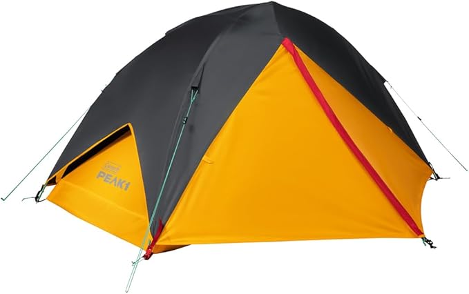 Coleman PEAK1 Premium Backpacking Tent, Waterproof Fabric with 2,000mm Waterhead Rating can Withstand Winds up to 45 MPH; Wide Door, Star View Window, & Footprint Included, 1/2/3/4/6 Person Tent