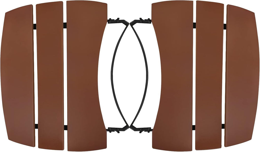 Side Shelves Upgrade Plus Big Green Egg Accessories, Composite 3 Slat Egg Mates for XLarge Big Green Egg with Folding Side Shelves Replacement Parts Grill