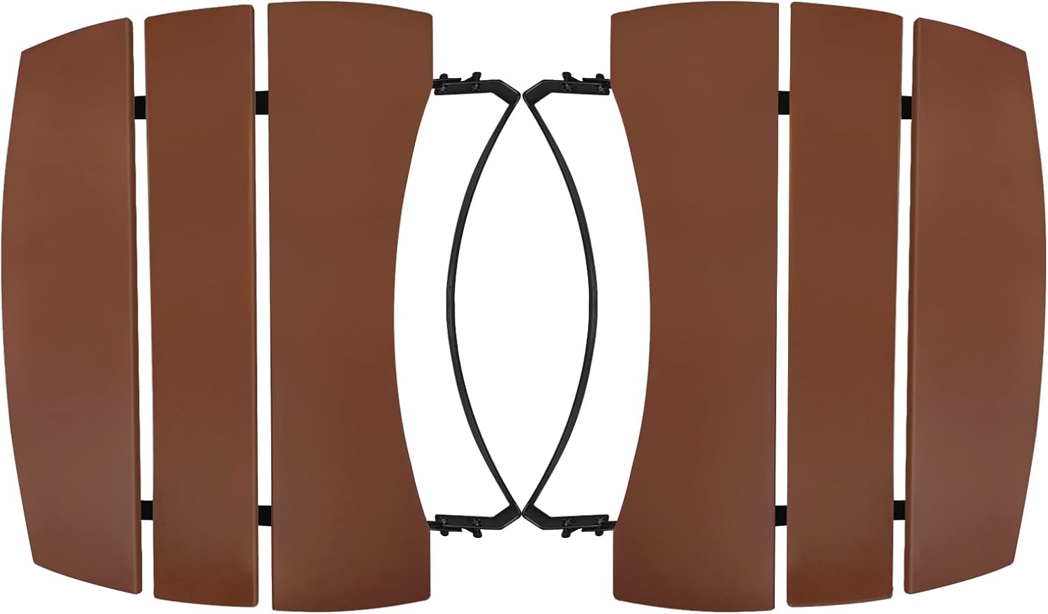 Side Shelves Upgrade Plus Big Green Egg Accessories, Composite 3 Slat Egg Mates for XLarge Big Green Egg with Folding Side Shelves Replacement Parts Grill