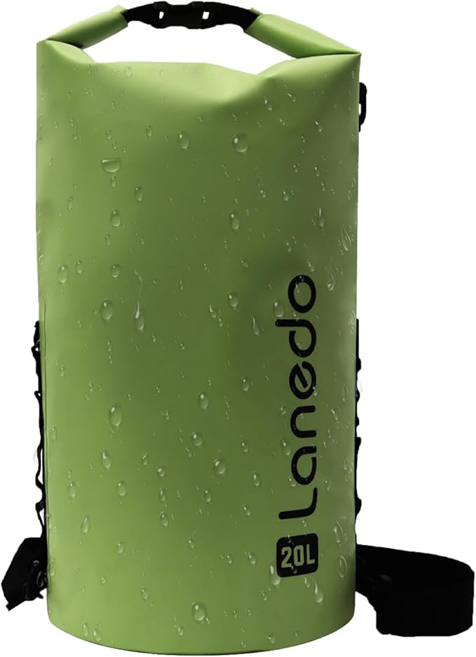 20L/30L Dry Bag Large Waterproof Bag Roll-Top Heavy Duty Fishing Duffel Bag with Durable Straps for Kayaking Paddle boarding Boating Rafting Fishing