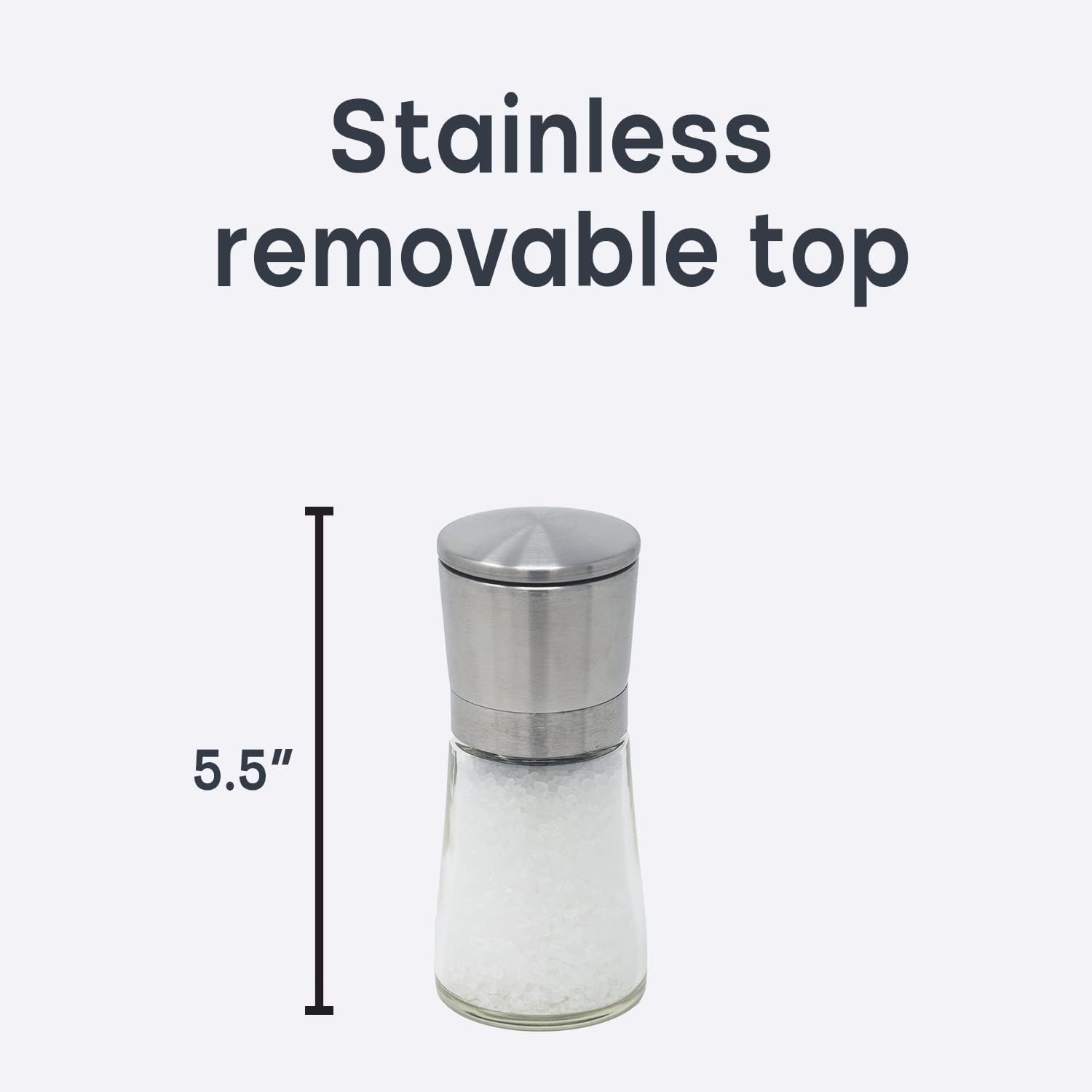 Olde Thompson Since 5.5" Bavaria Adjustable Salt Mill