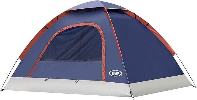 UNP Camping Tent 2/3/4/6 Person Dome Tent, Easy to Set Up for Camping, Lightweight Camping Tent, Portable Camping Tent for Outdoor and Backpacking Beaches