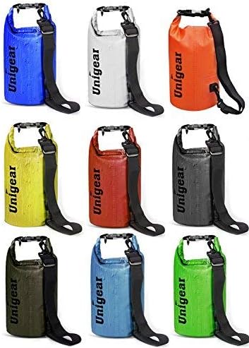 Unigear Dry Bag Waterproof, 2L/5L/10L/20L/30L/40L Floating and Lightweight Bags for Kayaking, Boating, Fishing, Swimming and Camping with Waterproof Phone Case