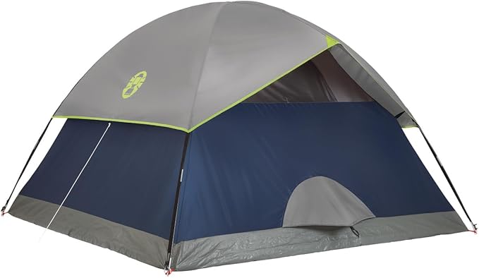 Coleman Sundome 4-Person Tent with Rainfly, Weatherproof Tent Sets Up in 10 Mins