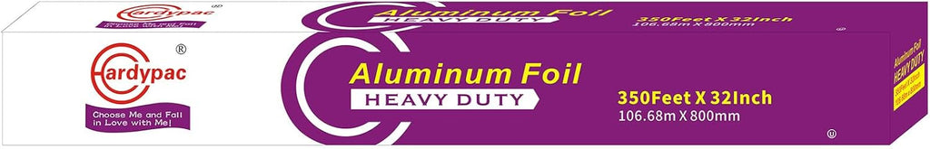 32 Inch Extra Wide Heavy Duty Aluminum Foil Roll, 930SQFT, 32 Inch Width x 350 Feet Length, Commercial Catering, Industrial Grade grill foil, wide aluminum foil roll, Roasting, Baking, Cooking