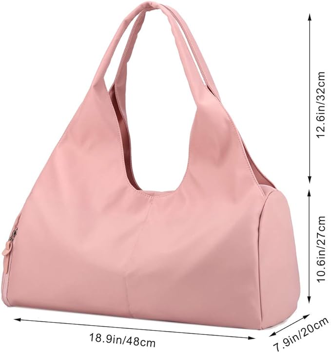 Sports Gym Bag with Wet Pocket and Shoes Compartment Travel Duffel Bag for Women and Men