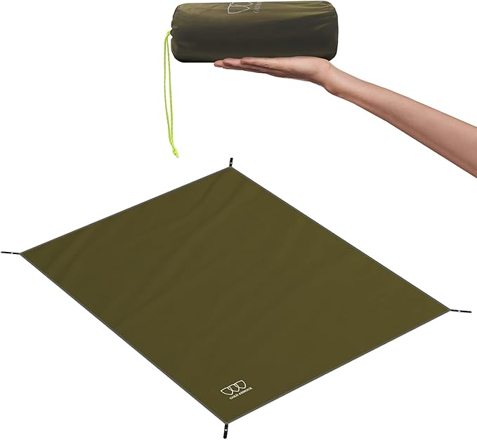 Gold Armour Tent Footprint, Camping Tarp Waterproof Ultralight - 84x60in | 84x84in | 84x96in | 82x106in | 120x108in | 120x120in | 120x144in Floor and Ground Tarps for Camping (OD Green 120x120in)