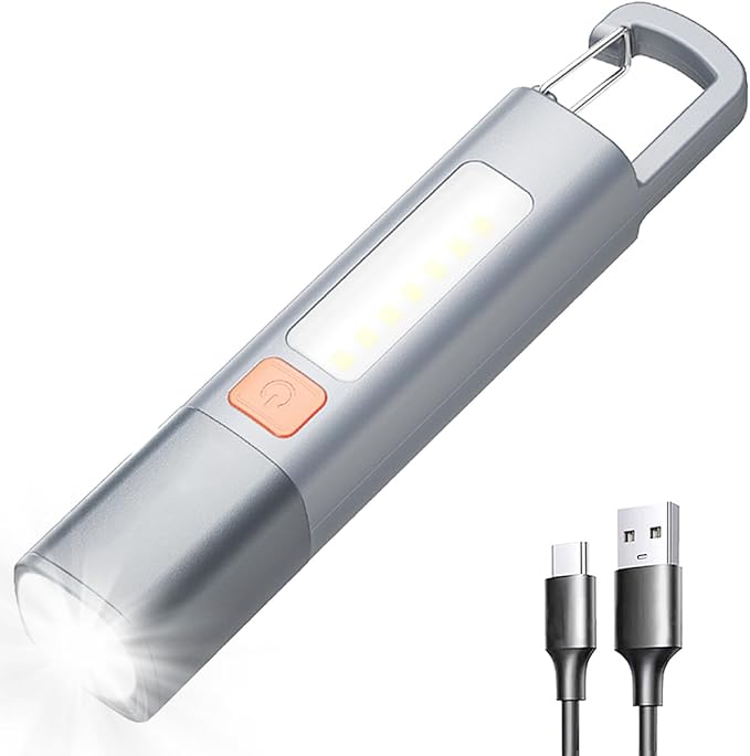 Rechargeable LED Flashlights High Lumens, 20,000 Lumens Super Bright Flashlight with USB Cable and Hook, 3 Modes, Waterproof Flash Light Handheld Powerful Flashlight for Home Camping Emergencies