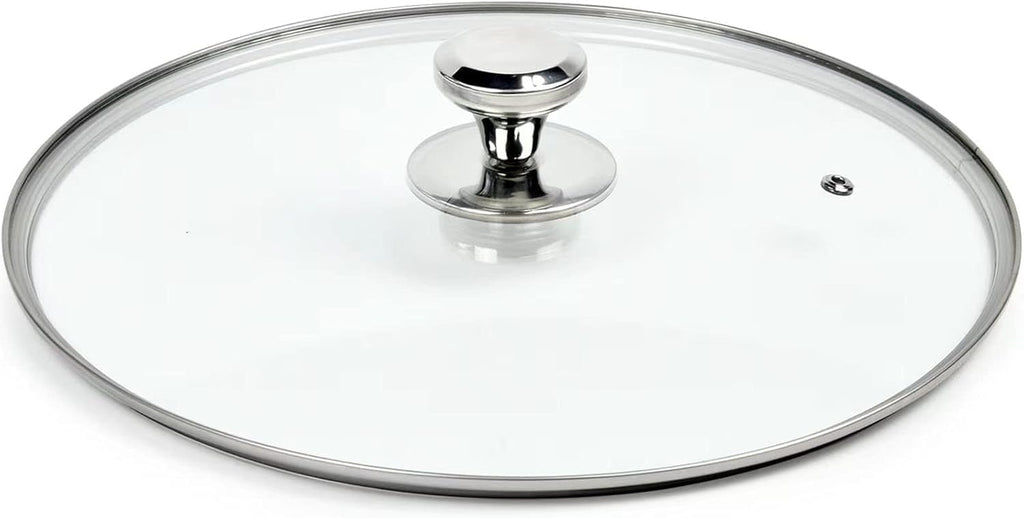 10.25 In Glass Lid for Frying Pan, Tempered Replacement Cover for All 10.25 inches Cookware for Skillets, Round Cast Iron, Cast Aluminium, Stainless Steel Pans &Pots