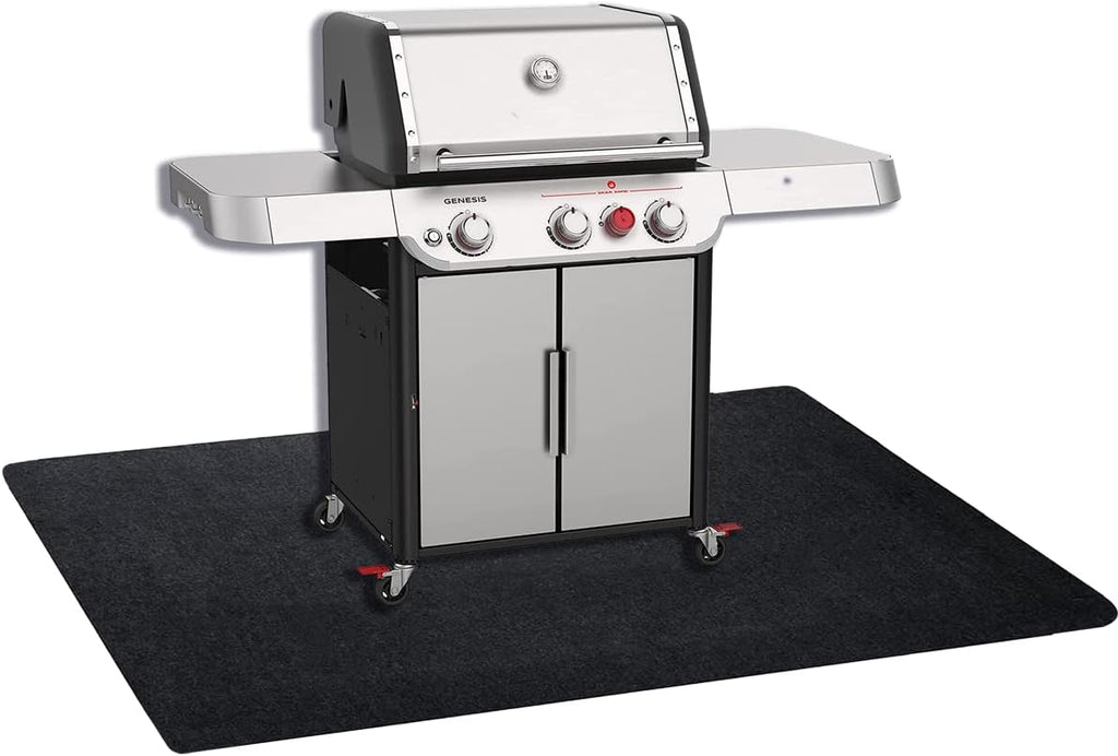 Under Grill Mat,Premium 36"x48"Absorbent Oil Protective mats for Deck &Patio,Grill Mat for Deck,Under Grill Floor Pad to Protect Deck,BBQ Mat for Under BBQ,Waterproof,Reusable