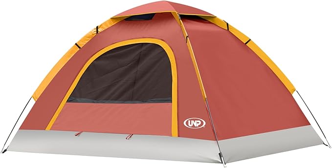 UNP Camping Tent 2/3/4/6 Person Dome Tent, Easy to Set Up for Camping, Lightweight Camping Tent, Portable Camping Tent for Outdoor and Backpacking Beaches