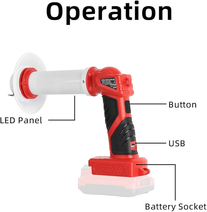 8W 800LM Lantern Replacement for Craftsman V20 Li-ion Battery Outdoor Portable Camping Lantern with Hook, USB Output, Emergency Light, Perfect for Camping, Hiking, and Outdoor Activities(Tool Only)