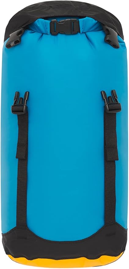 Sea to Summit eVac Compression Dry Bag, Waterproof Compression Sack, 8 Liter, Turkish Tile Blue