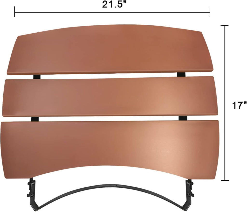 Side Shelves Upgrade Plus Big Green Egg Accessories, Composite 3 Slat Egg Mates for XLarge Big Green Egg with Folding Side Shelves Replacement Parts Grill