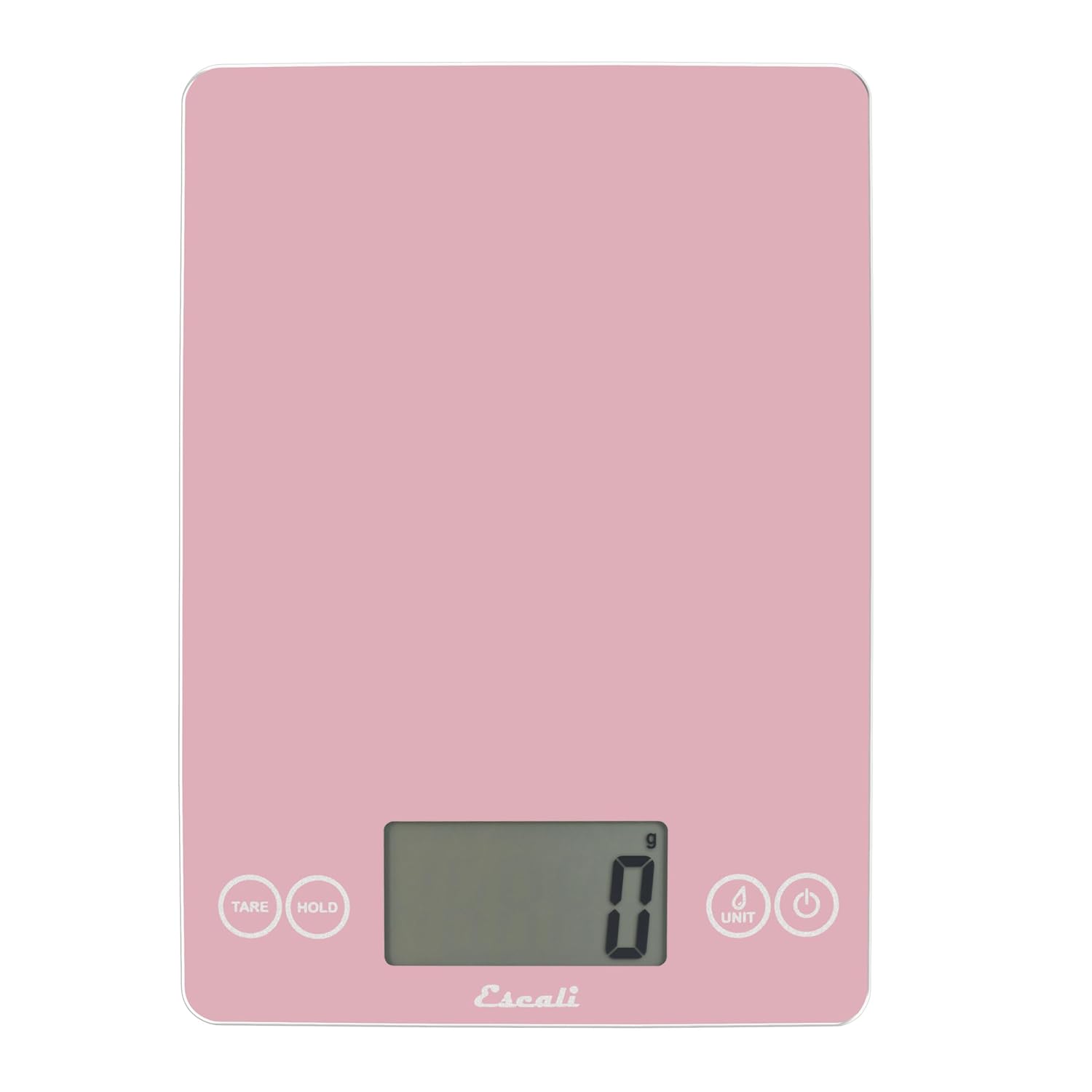 Escali Arti Classic Digital Coffee Scale Espresso Scale and Countertop Food Scale, 15-Pound Capacity, Pink