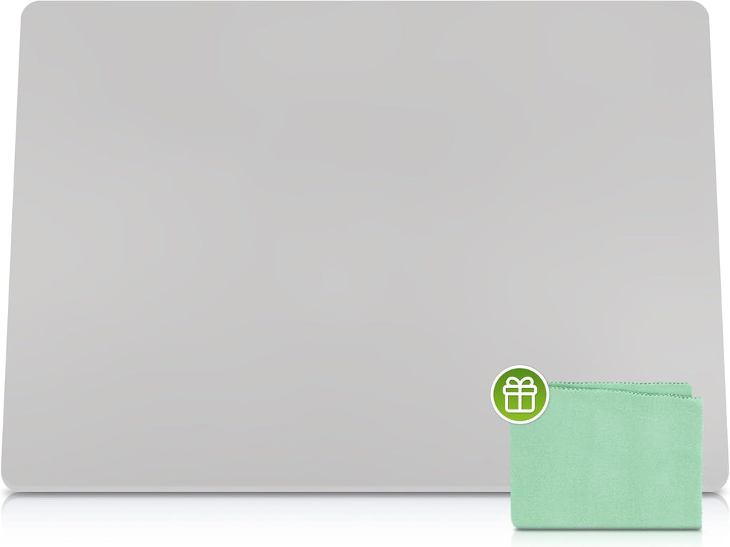 Large Silicone Mat 28" x 20" Thick Heat Resistant, Kitchen Counter Mat Waterproof - Coffee Machine, Glass Top Stove Cover Countertop Protector for Air Fryer, Baking (Semi-Translucent)