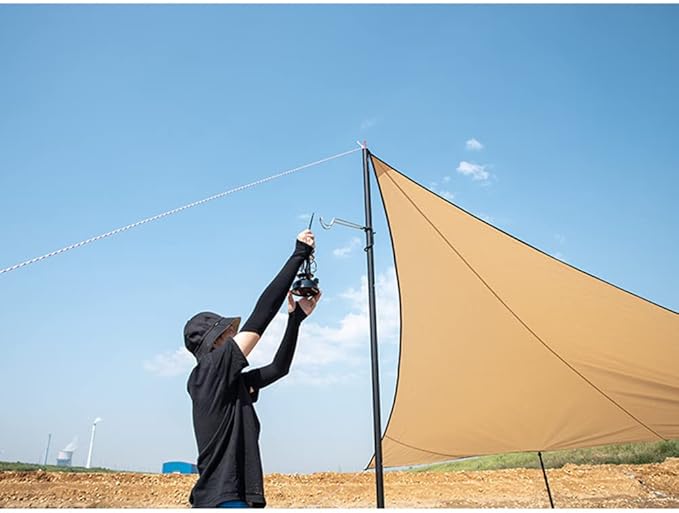 2Pack Camping Hook Hanger Stainless Steel lamp Hanger Stand Camping Lantern Hook Non-Slip Lamp Hanger